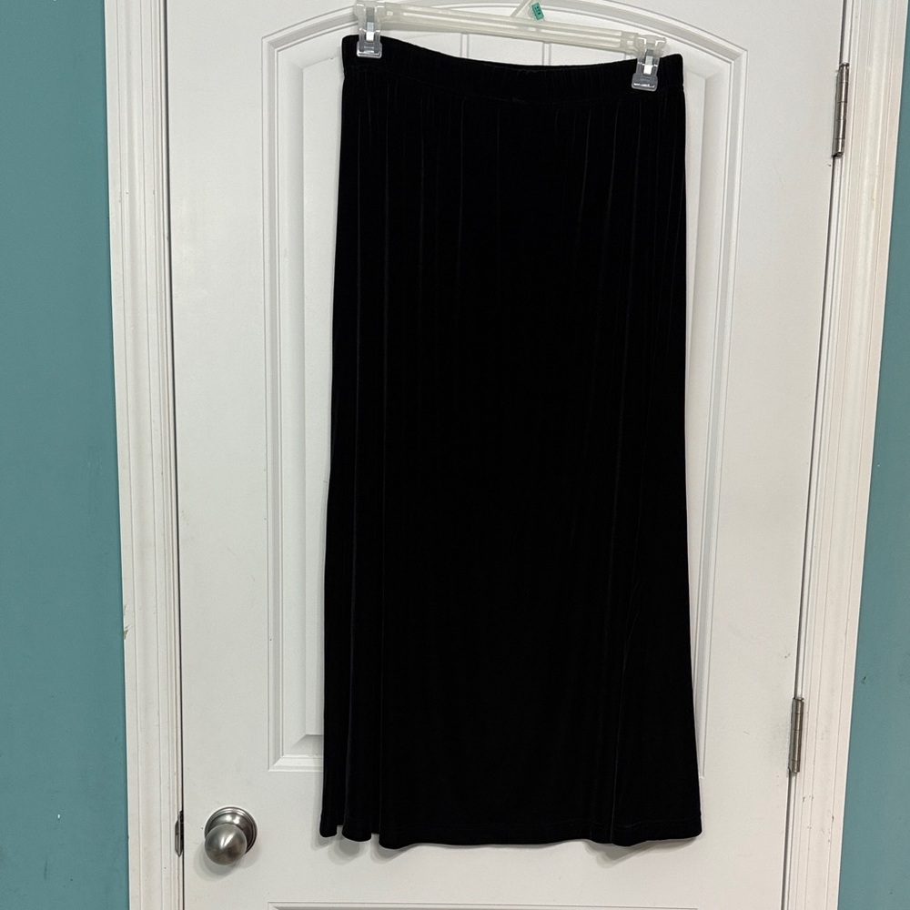 Black Velvet Women's Maxi Skirt Whimsigoth Witchy Vintage
